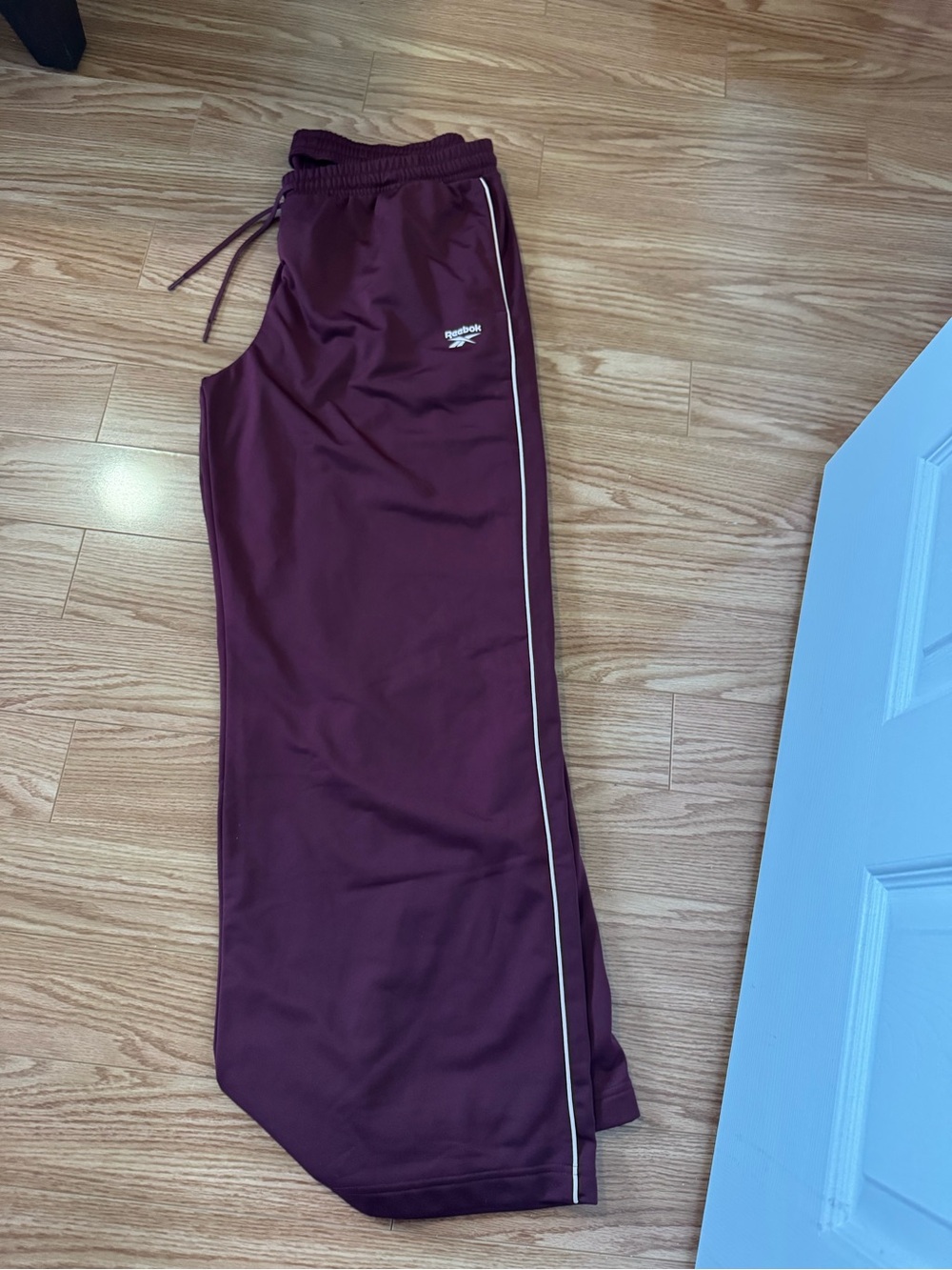 Reebok Women's Maroon Track Skirt with Side Piping